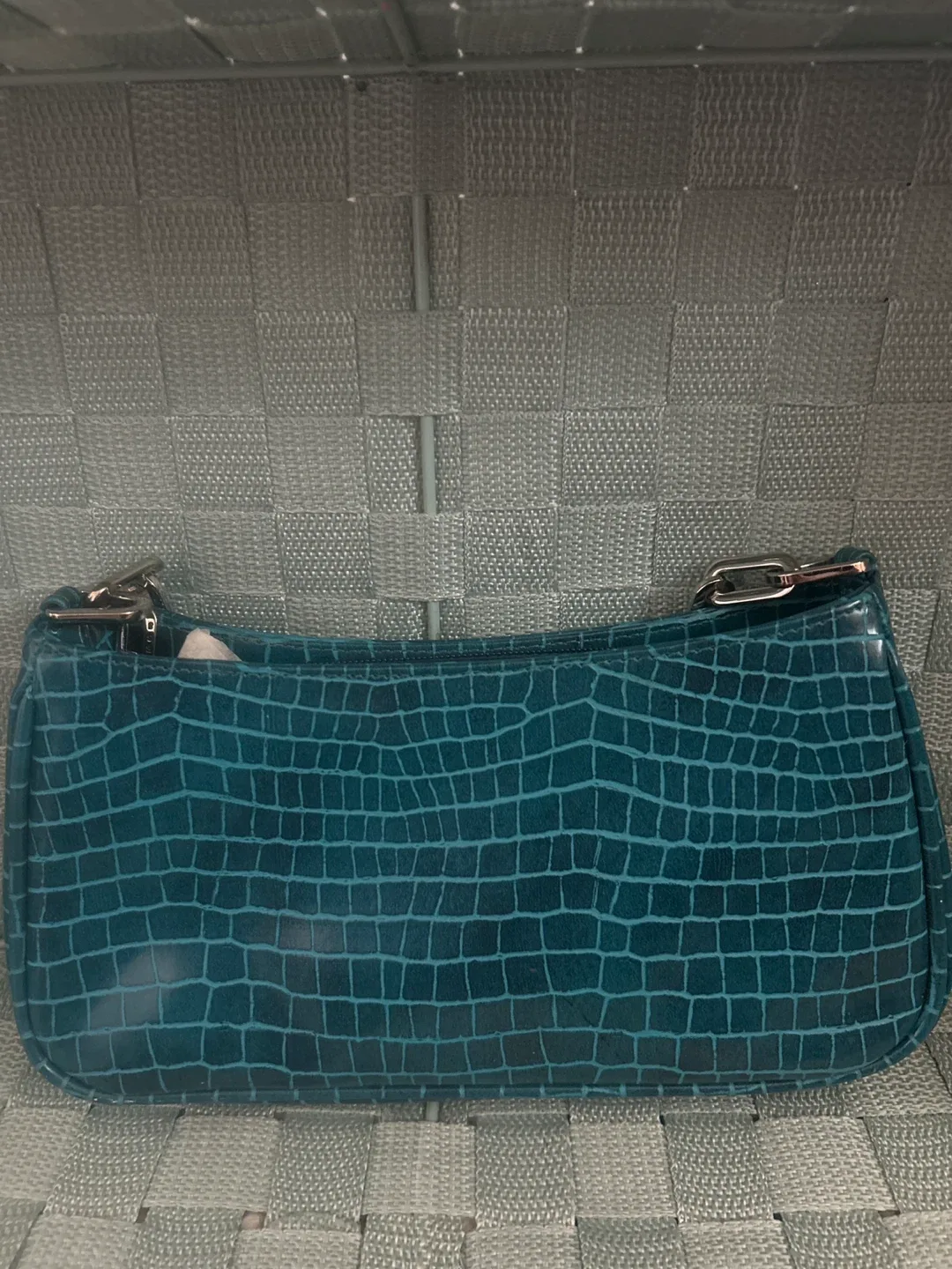 Guess Teal Croc Shoulder Bag image indicator(2)
