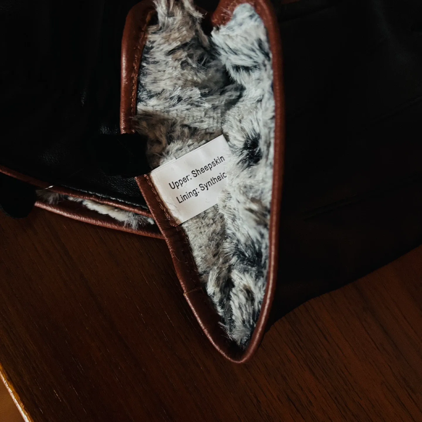 *New* $60 Men’s Sheepskin Leather Gloves - Black image indicator(3)