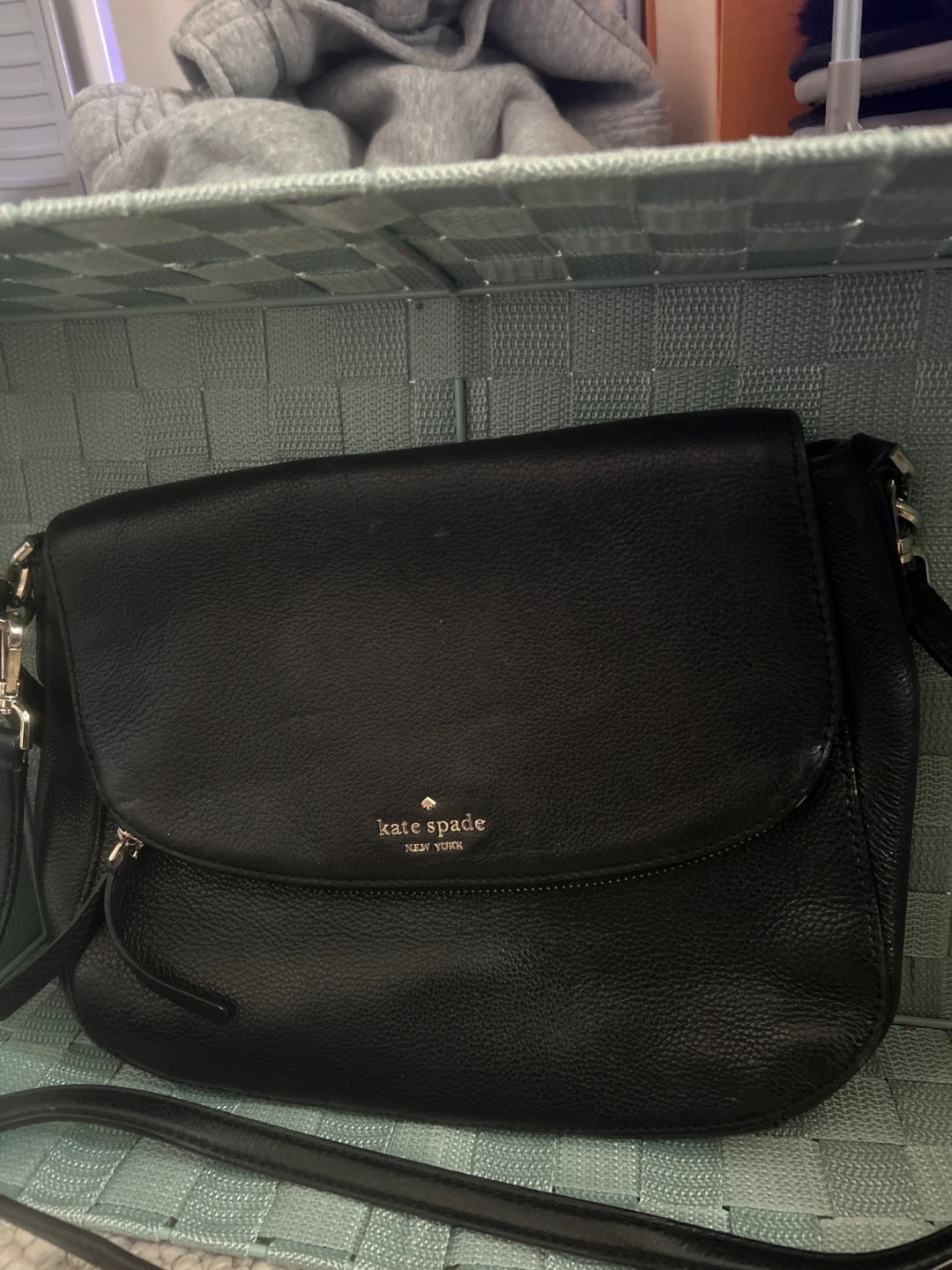 Kate Spade Black Leather Crossbody Bag