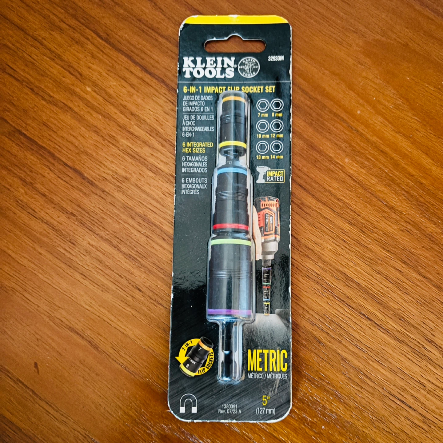 *New* Klein Tools 6-in-1 Impact Flip Socket Set