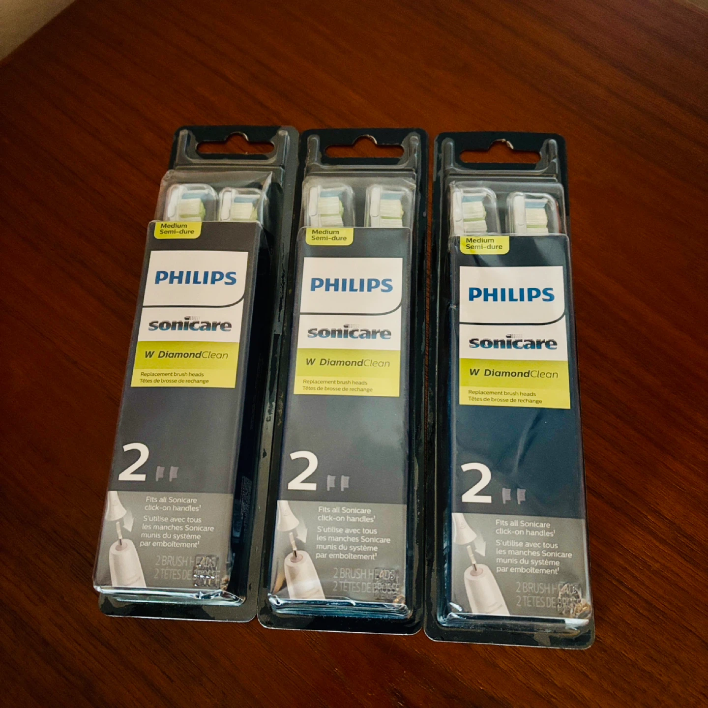 *New* $170 3x 2-Pack Philips Sonicare DiamondClean Brush Heads
