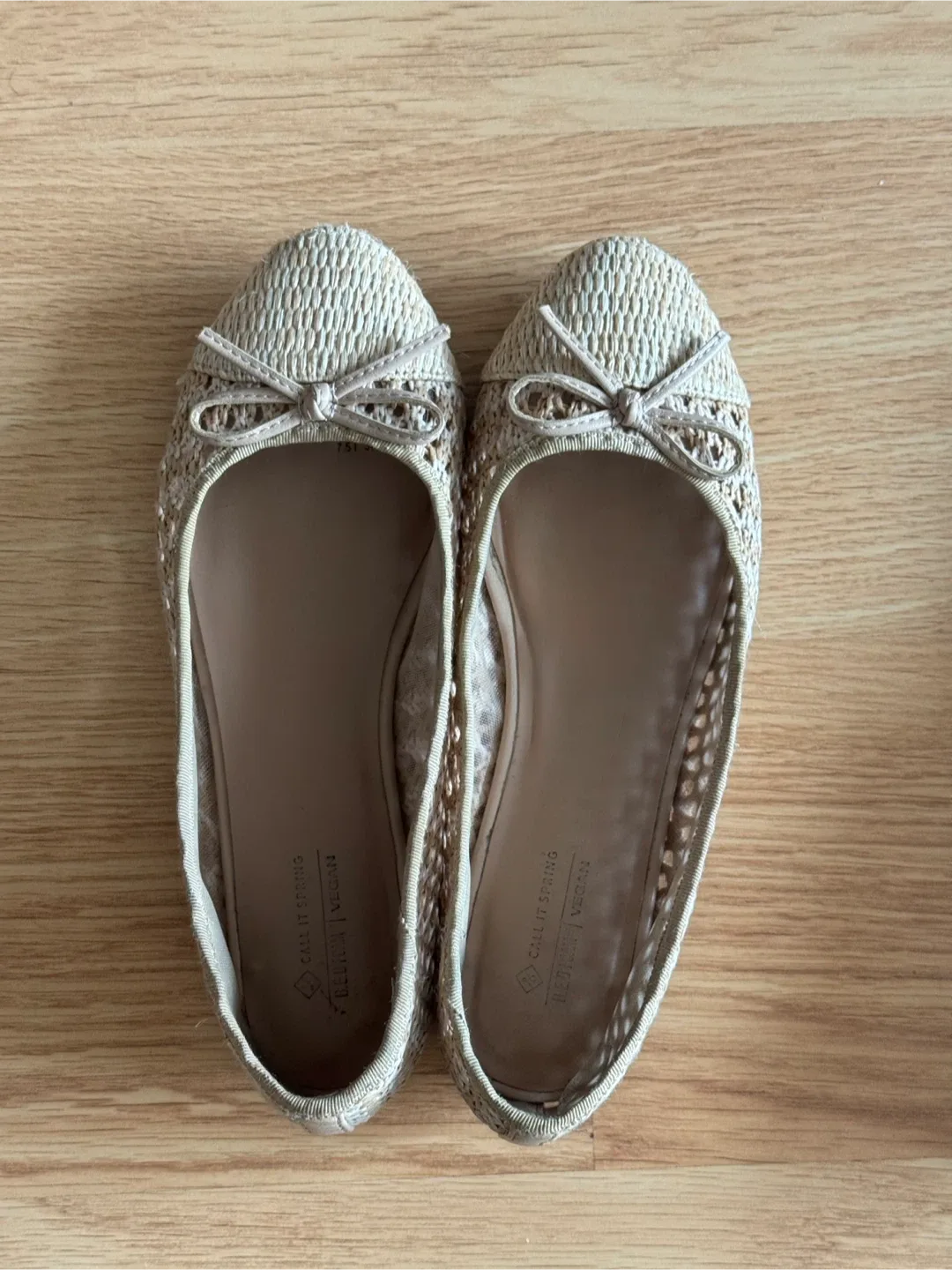 Call It Spring Beige Woven Flats - Size 7.5 image indicator(2)