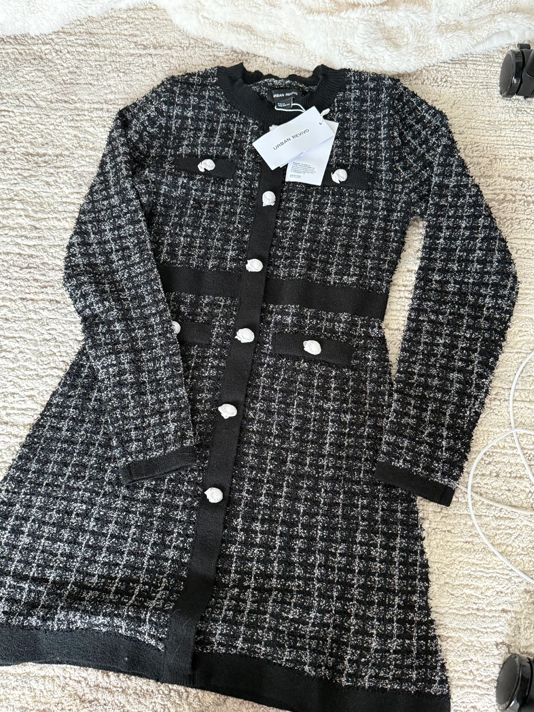 Urban Revivo Tweed Dress - Size M - photo 2