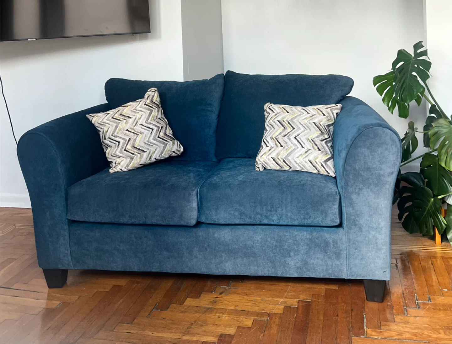Blue Loveseat Sofa