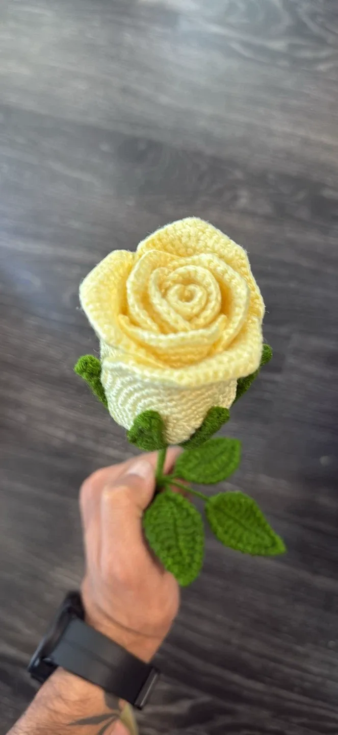 Handmade Crochet Rose