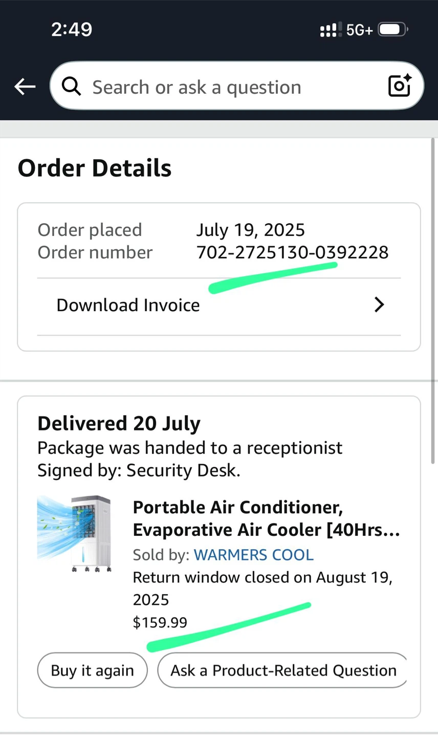 Portable Air Conditioner, Evaporative Air Cooler - photo 4