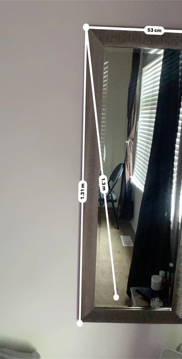 Full Length Mirror - 1.31m x 53cm image indicator(3)