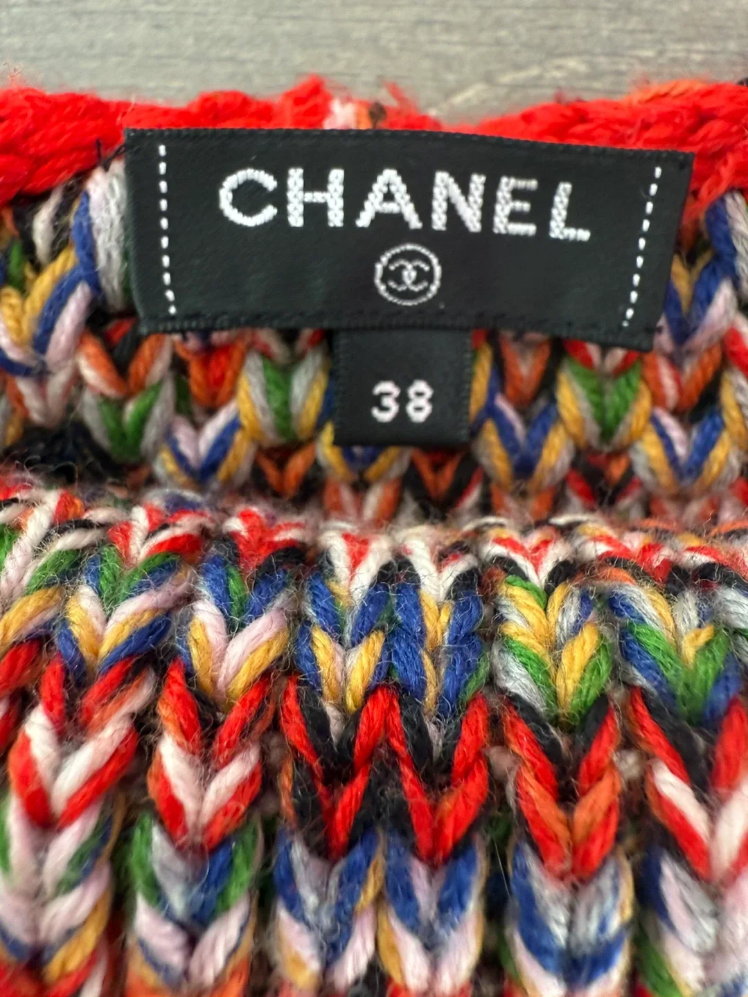 Chanel Multicolor Knit Sweater - Size 38 image indicator(5)