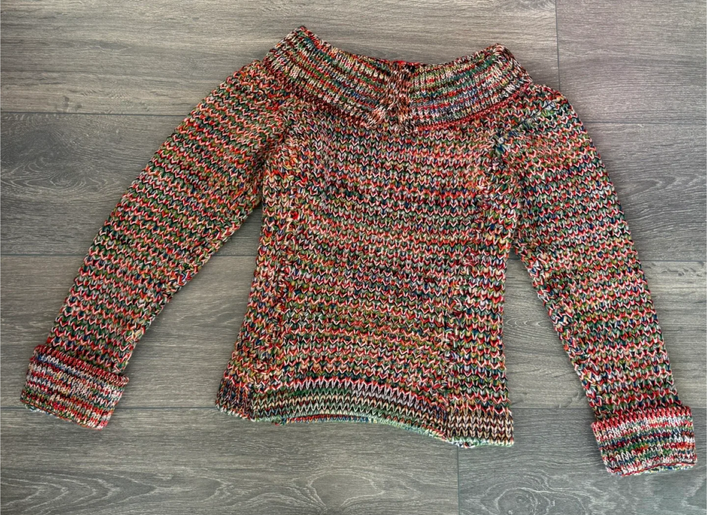 Chanel Multicolor Knit Sweater - Size 38 image indicator(7)