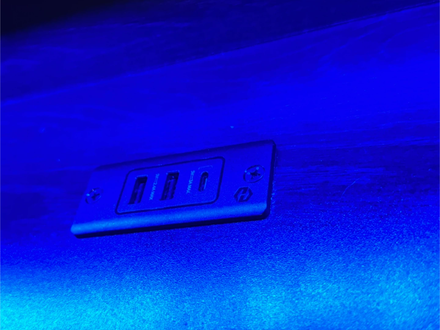 Black Twin Bed Frame with LED Lighting - photo 5