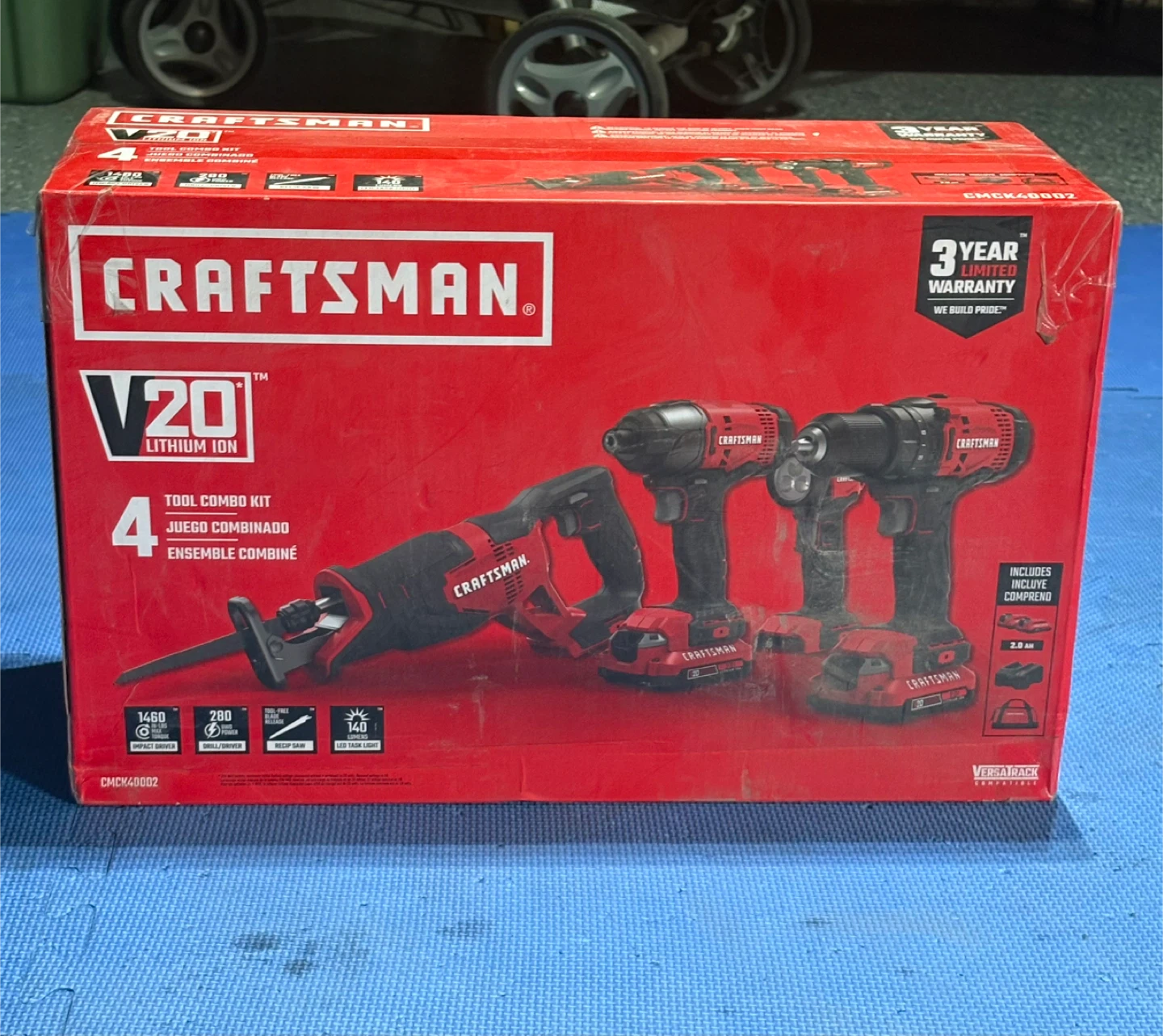 Craftsman V20 Lithium Ion 4 Tool Combo Kit