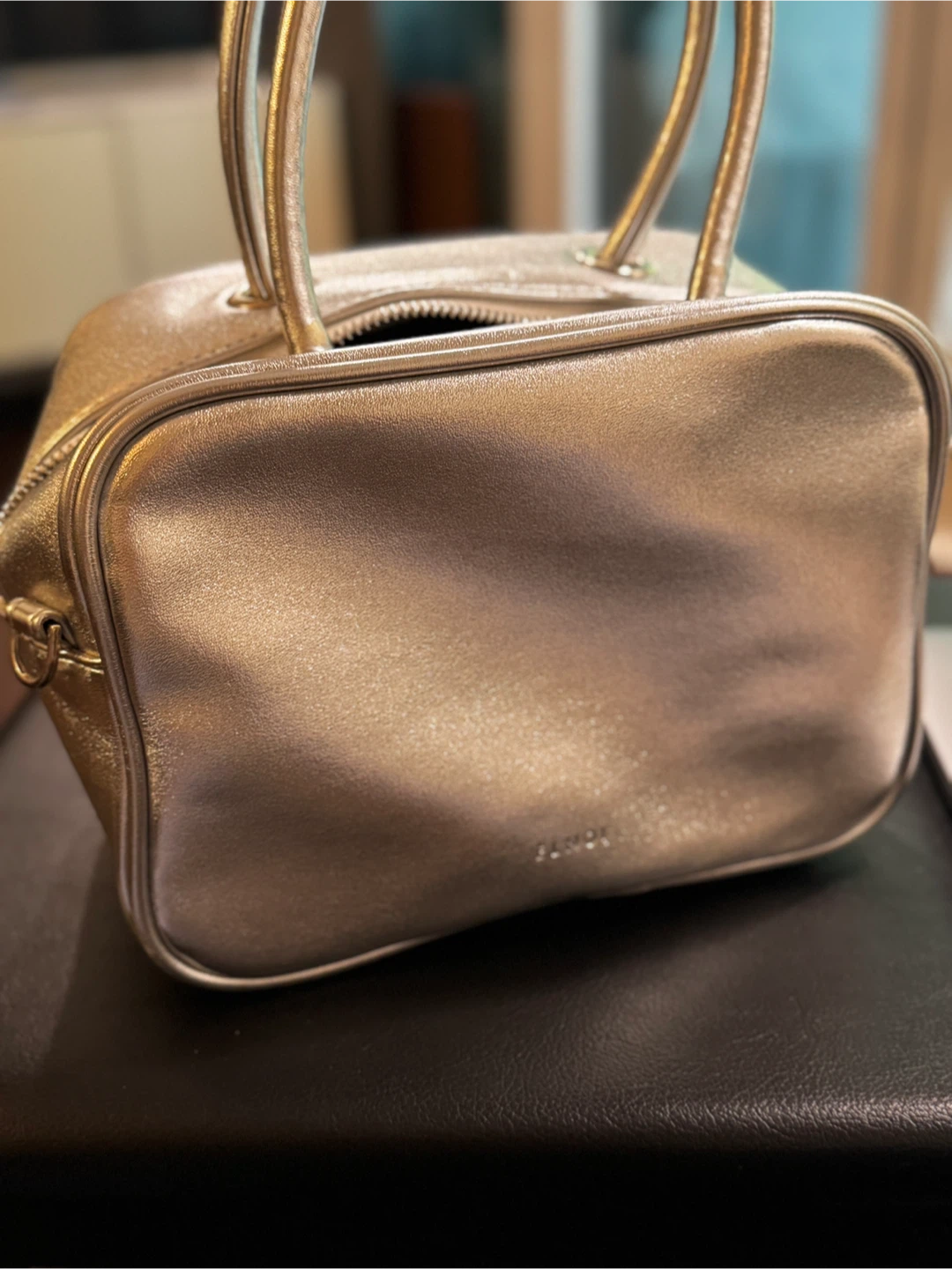 ELNOI Mini Alunna Bag in Metallic Champagne - photo 4
