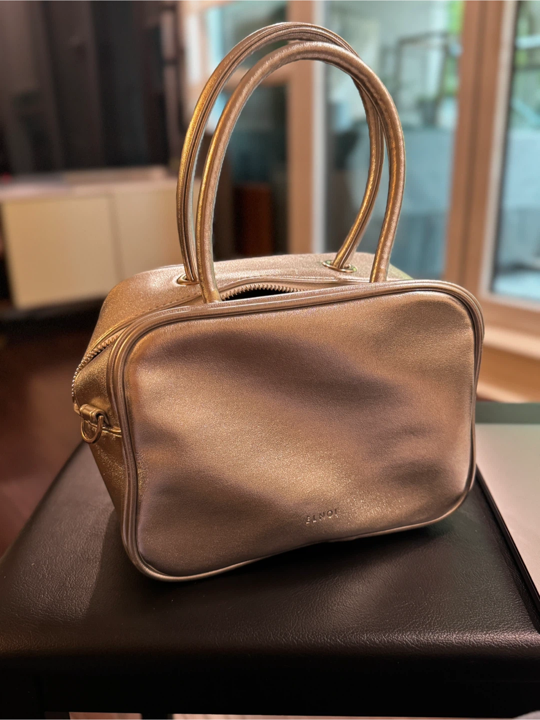 ELNOI Mini Alunna Bag in Metallic Champagne - photo 3