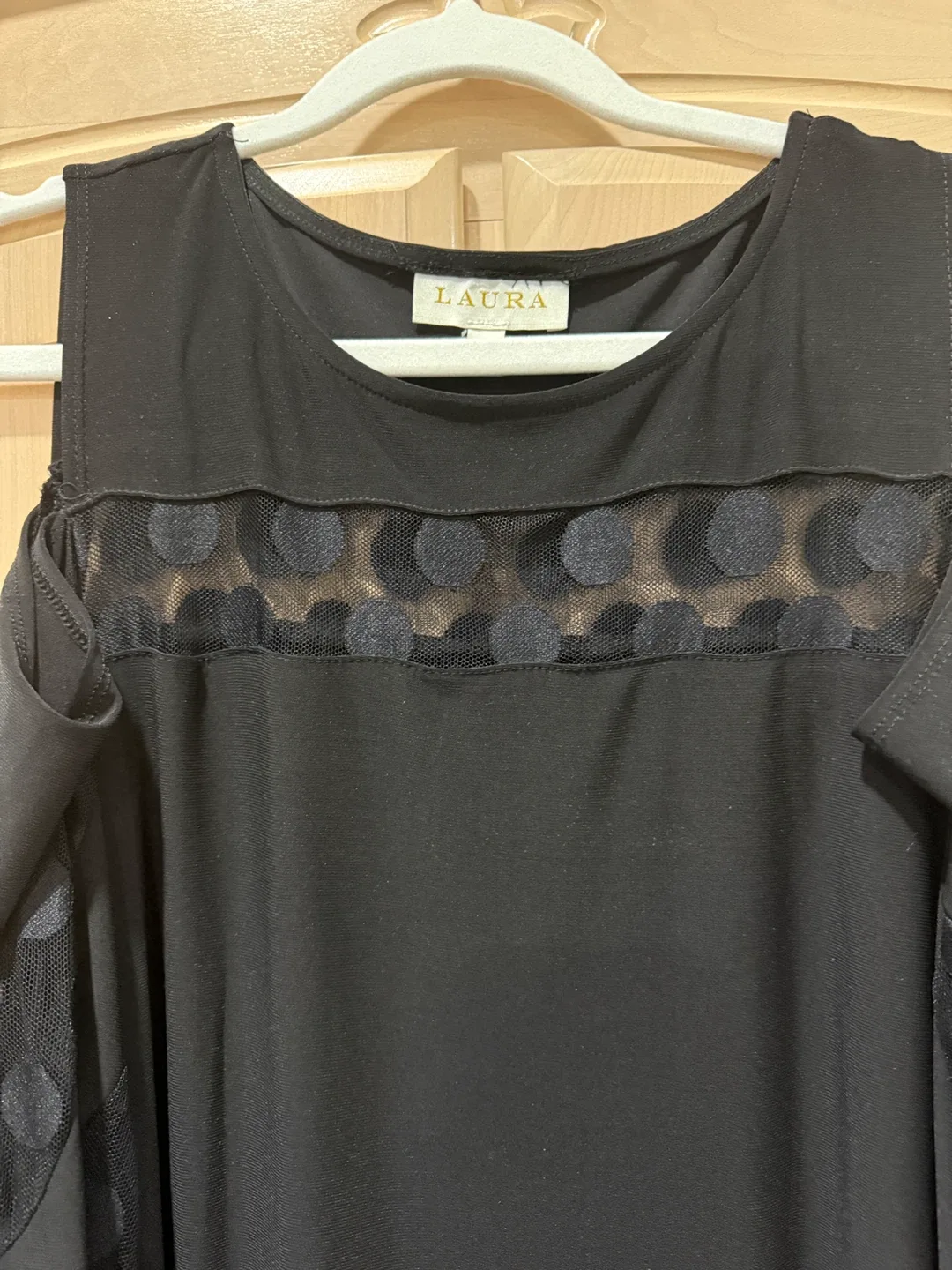 Laura Cold Shoulder Dress - Black image indicator(2)