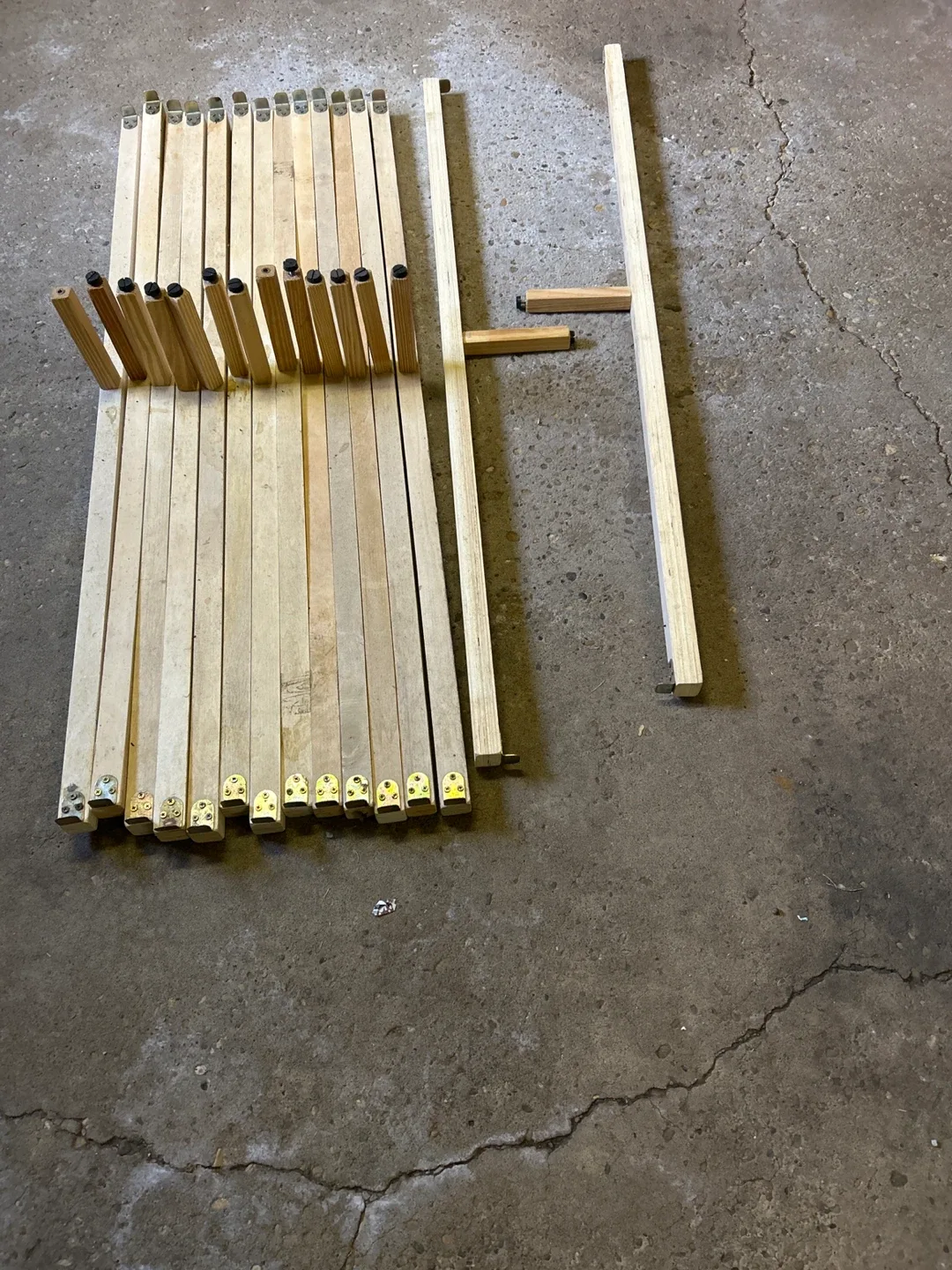 Wooden Bed Frame Slats.   55” wide
