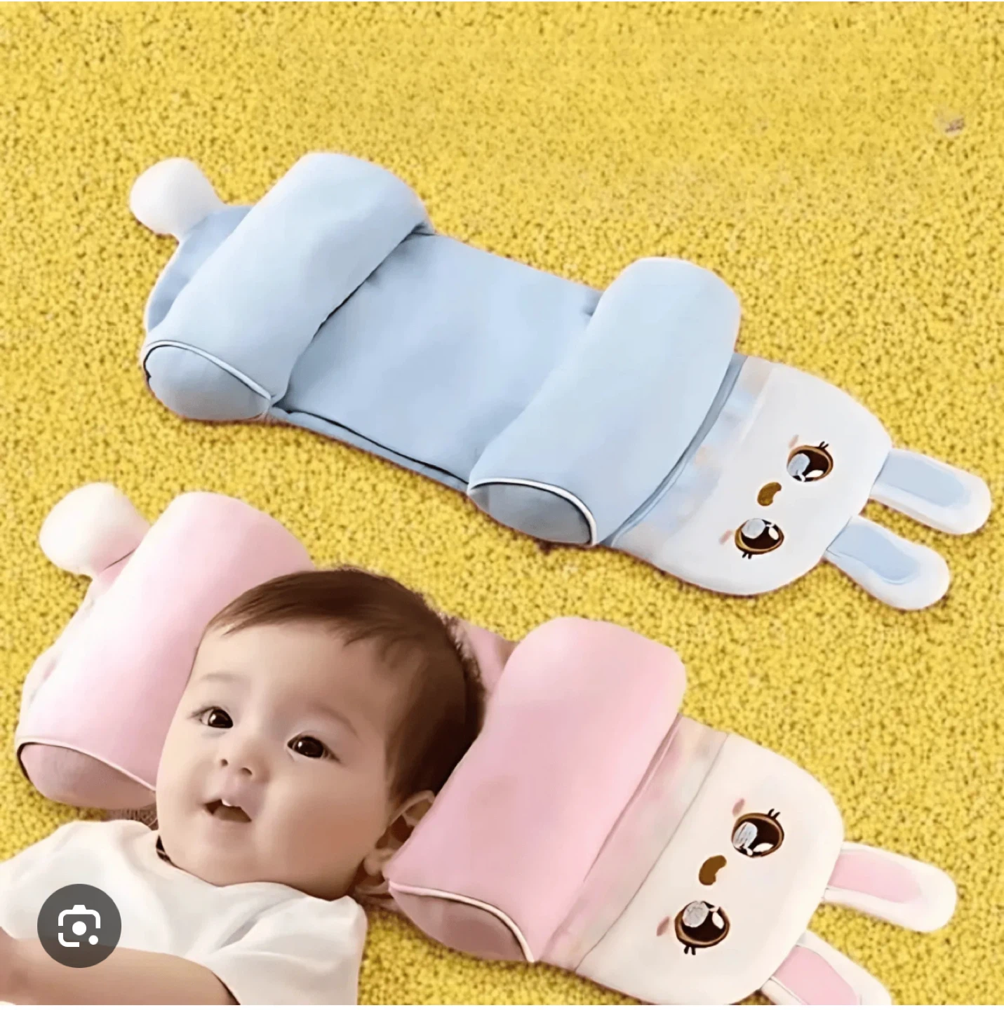 Baby Head Shaping Pillow - Bunny Design