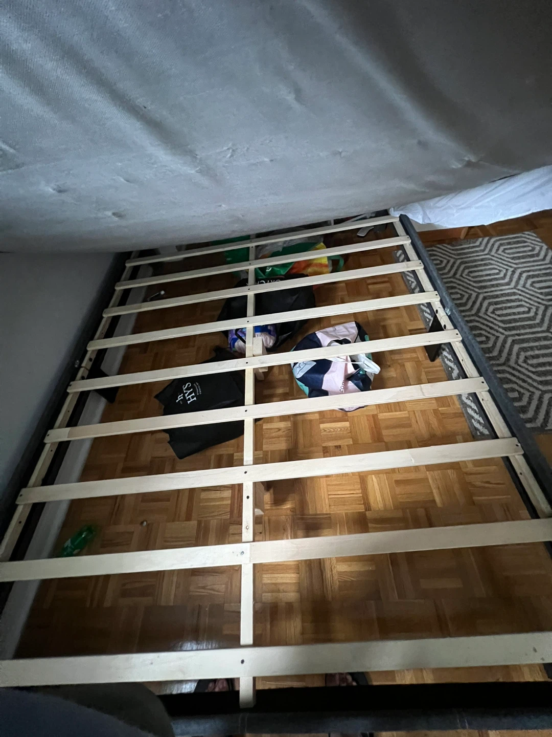 Queen Size Bed Frame - Grey - photo 2
