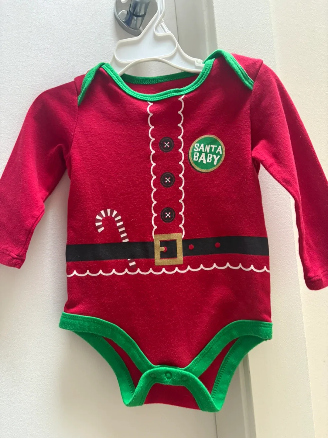 Santa Baby Onesie & Socks Set 12-18M image indicator(2)