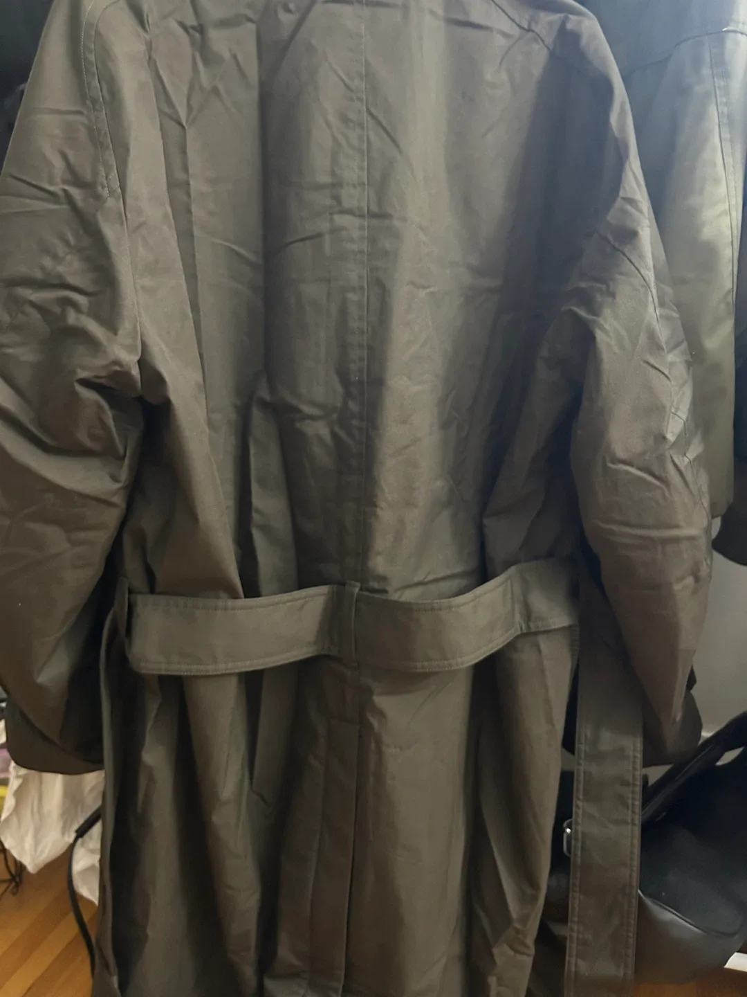 Olive Padded Single Breasted Coat (Size M) image indicator(2)