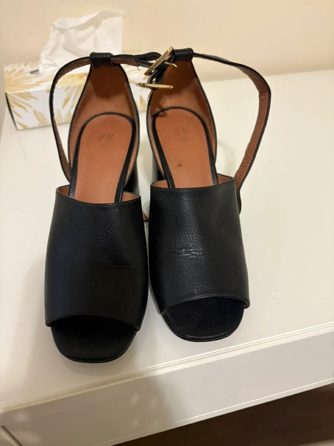 H&M Black Heeled Sandals - Size 36 image indicator(3)