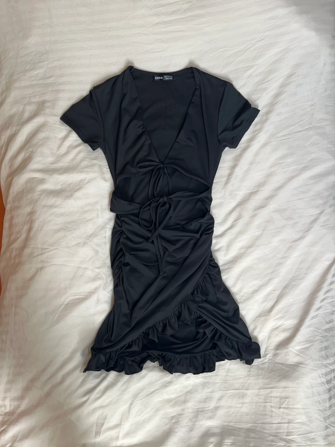 SHEIN Black Body Con Cut Out Dress