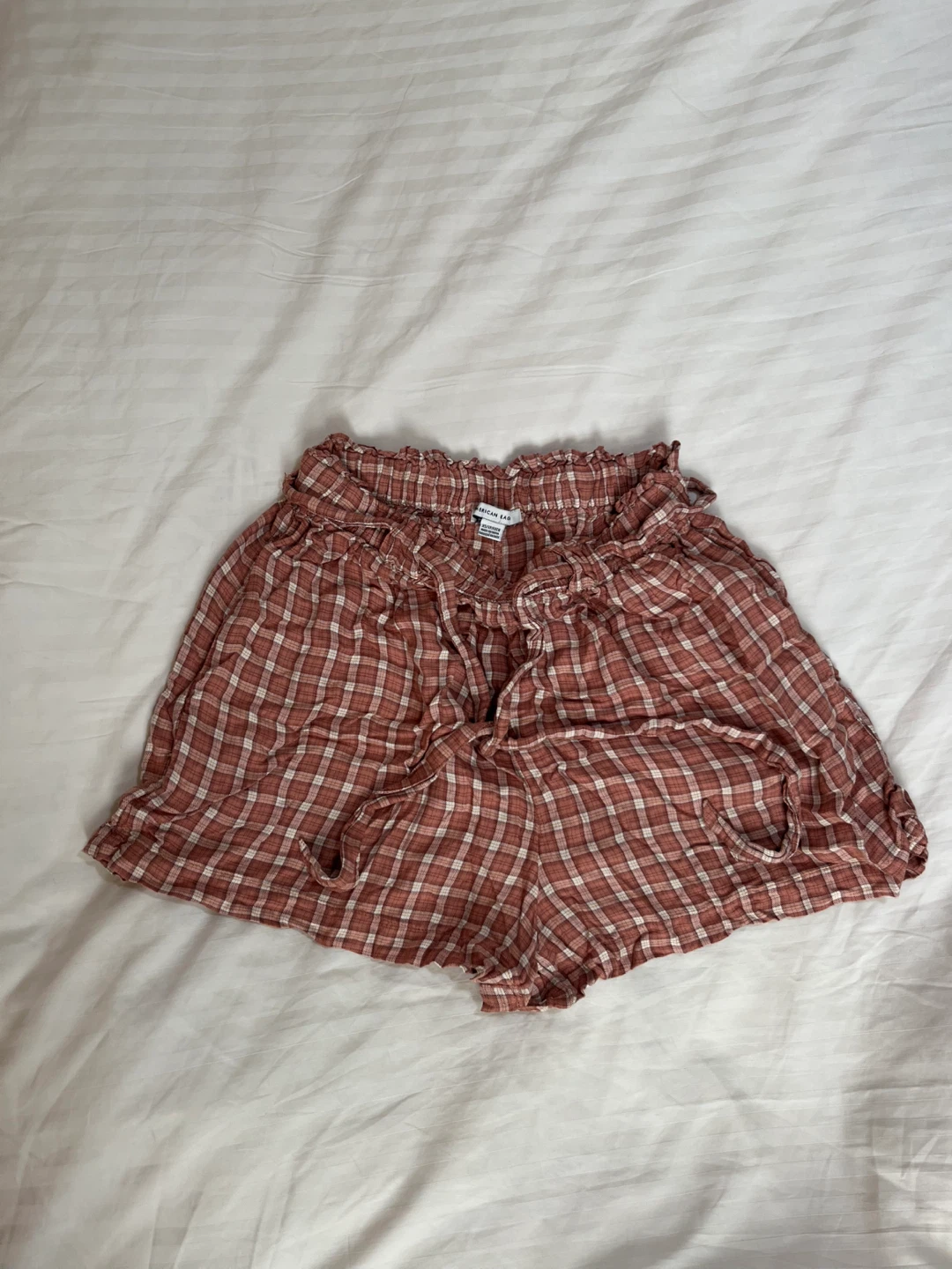 American Eagle Outfitters High Waist Plaid Shorts