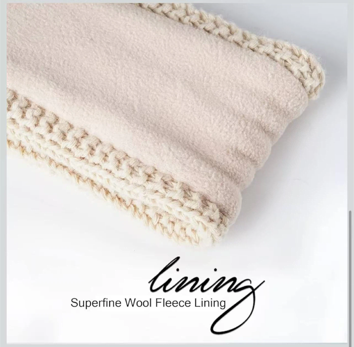Braided Knit Headband - Warm Wool Material - photo 4
