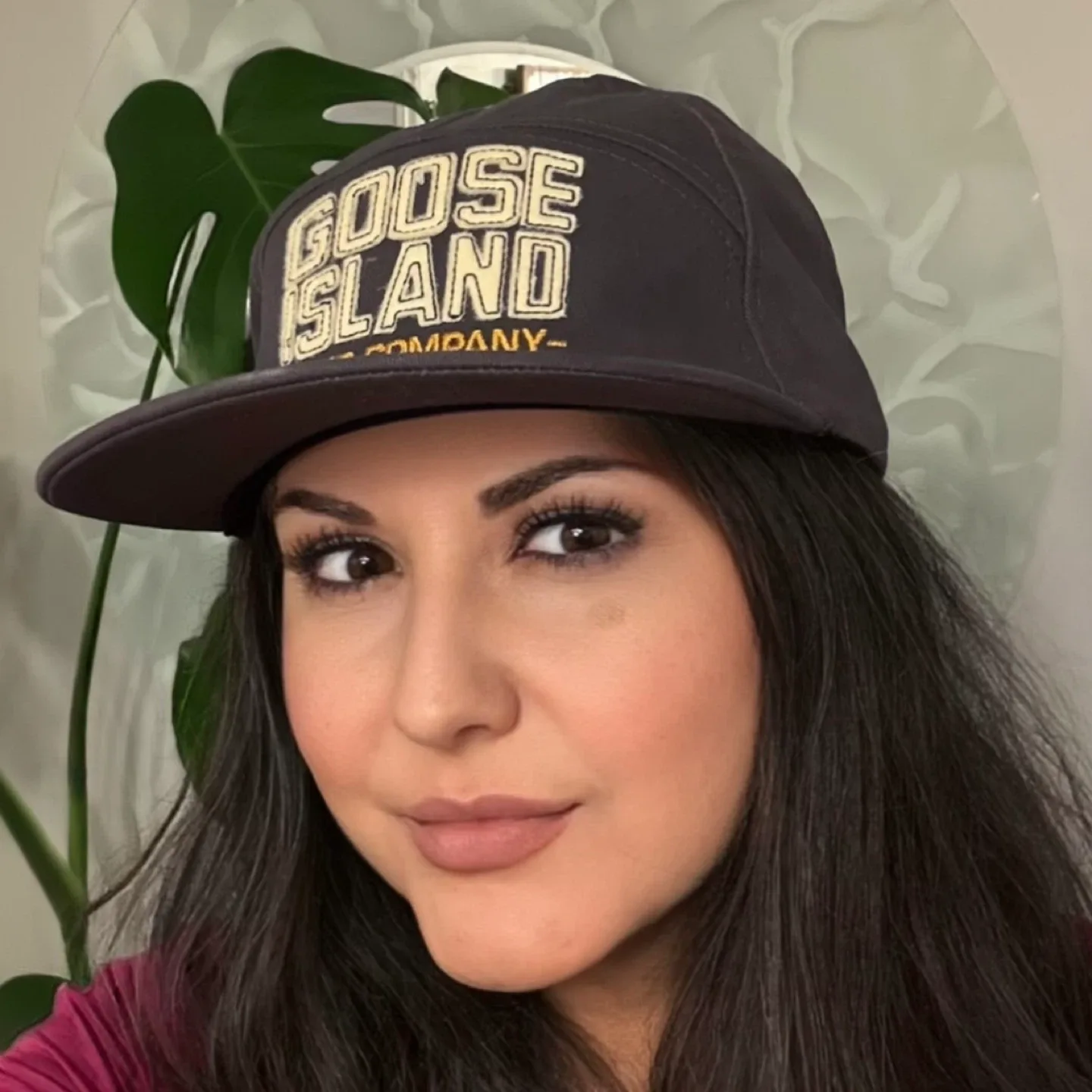 Goose Island Beer Hat Cap Adjustable Dark Grey Flat Bill Brewery thumbnail