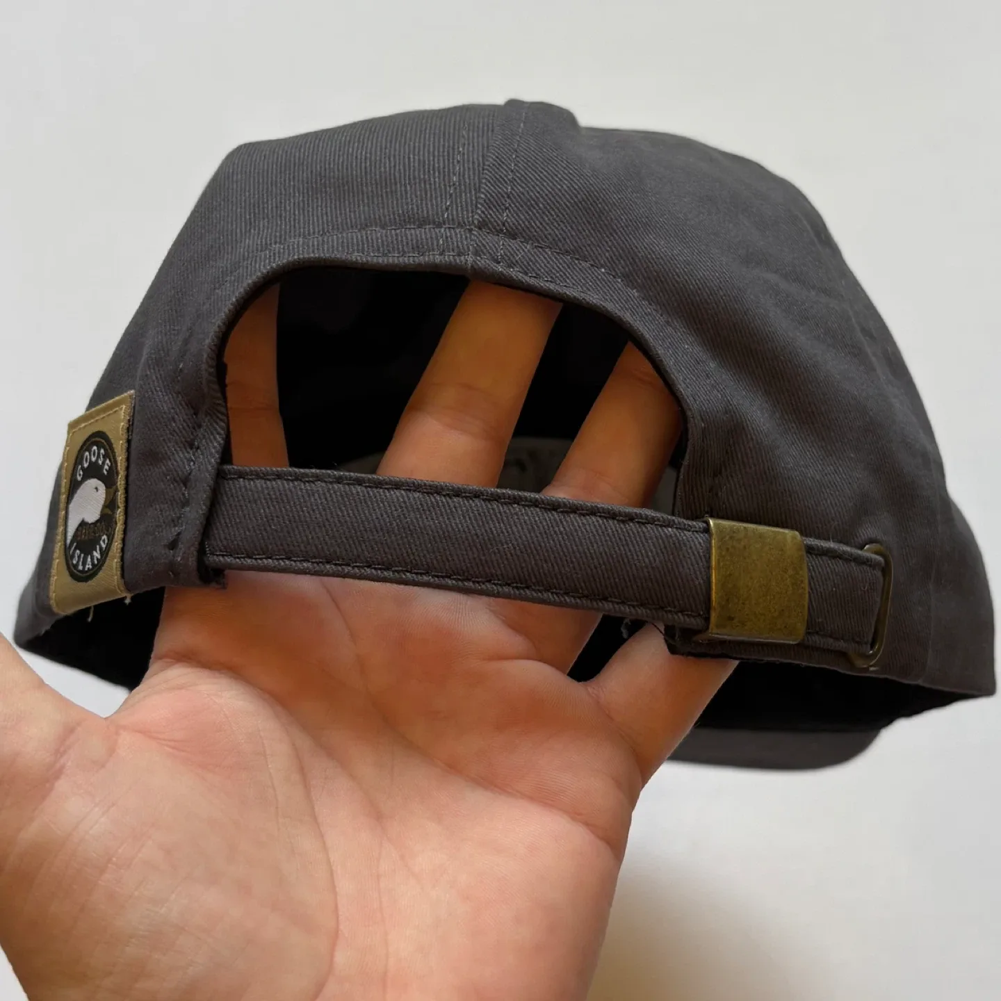 Goose Island Beer Hat Cap Adjustable Dark Grey Flat Bill Brewery image indicator(6)