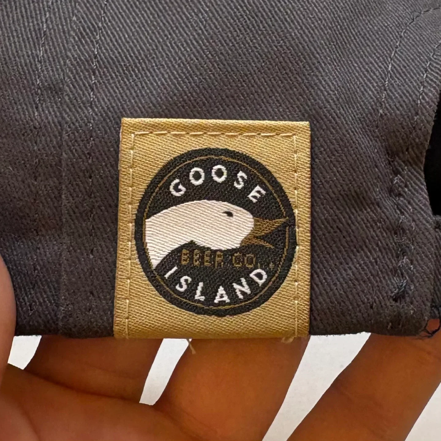 Goose Island Beer Hat Cap Adjustable Dark Grey Flat Bill Brewery image indicator(5)