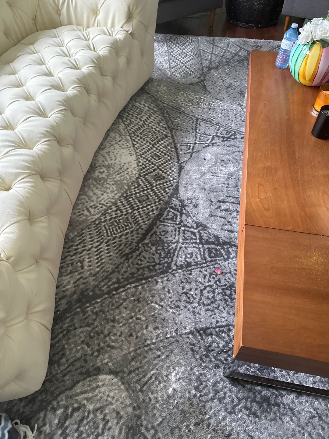 Grey Patterned Area Rug image indicator(3)