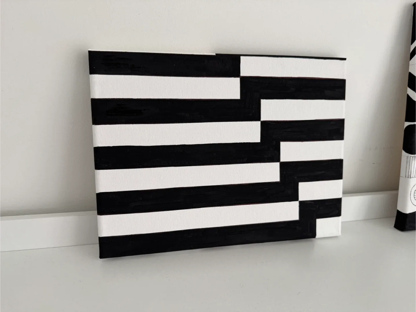 Black & White Abstract Canvas Art image indicator(5)