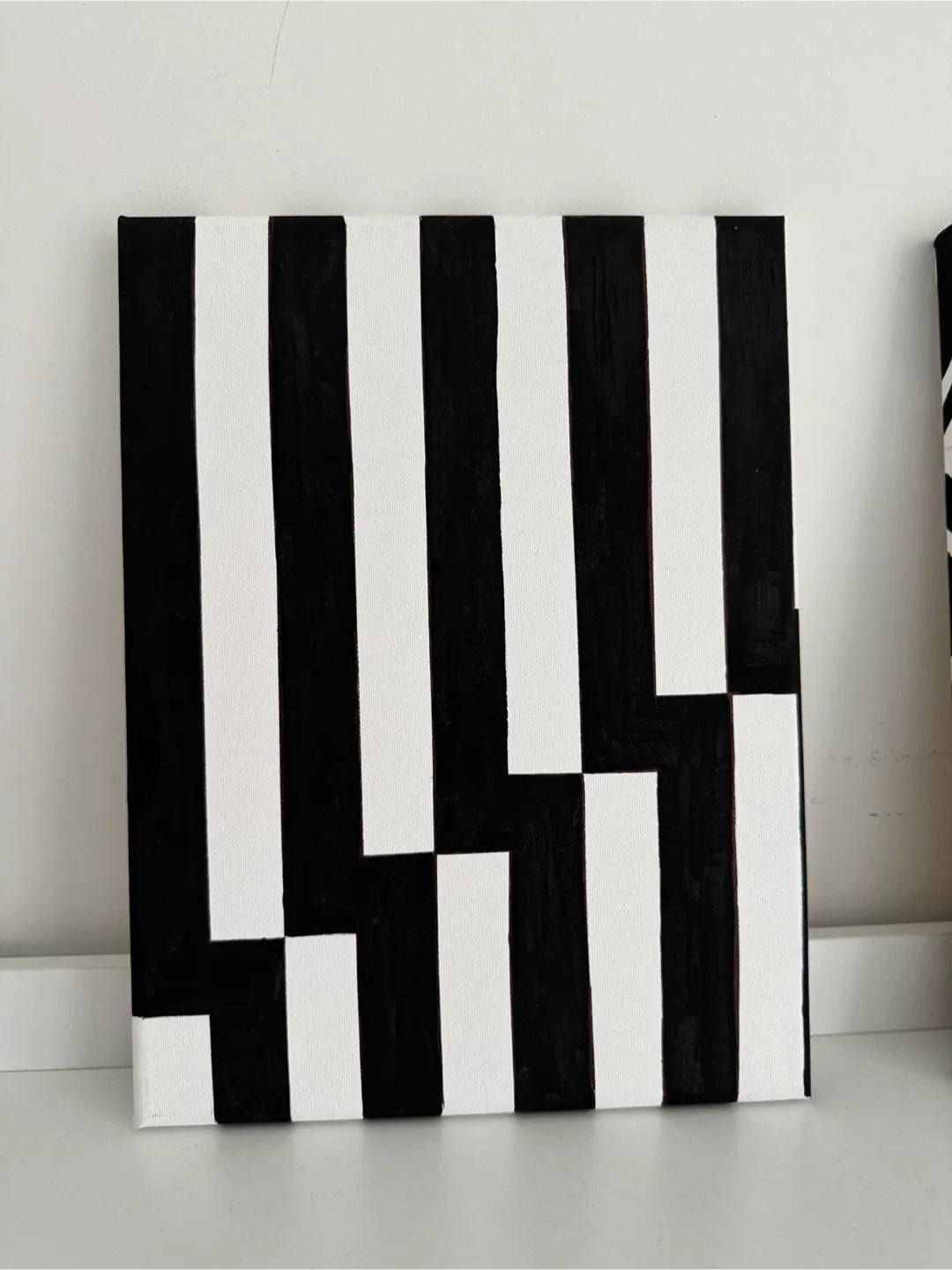 Black & White Abstract Canvas Art image indicator(3)