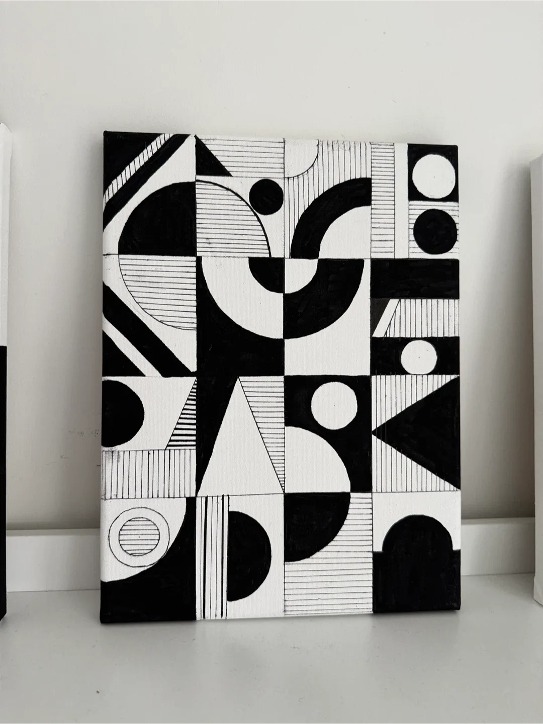 Black & White Abstract Canvas Art image indicator(6)