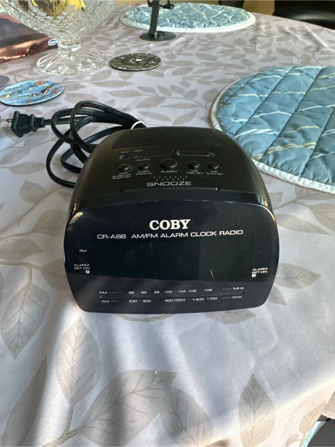Coby CR-A68 AM/FM Alarm Clock Radio