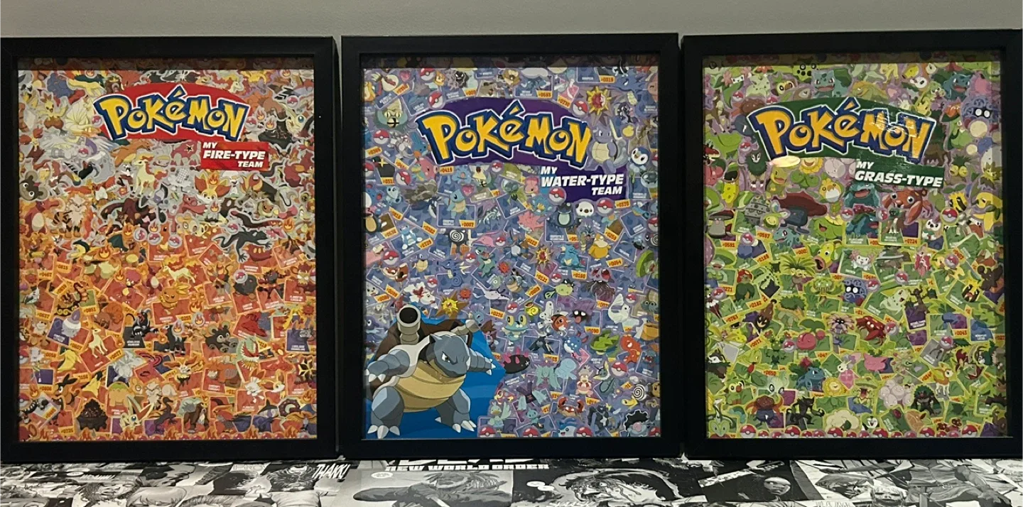 Pokémon Framed Team Posters (Set of 3) thumbnail