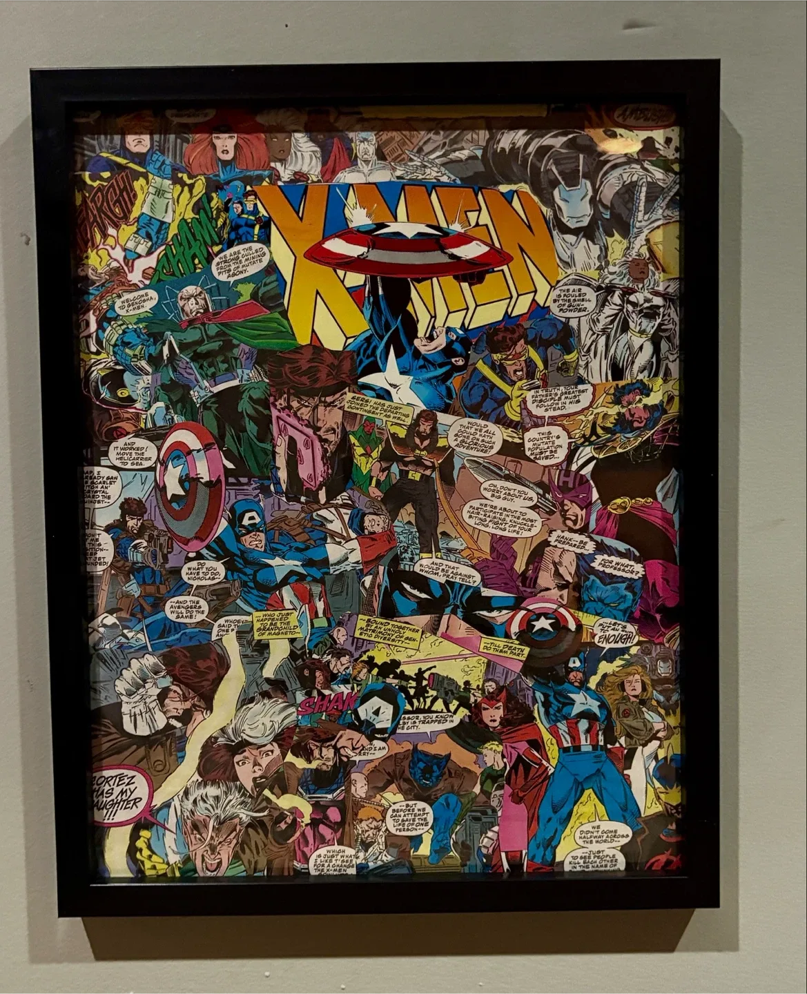 Framed X-Men Comic Collage thumbnail