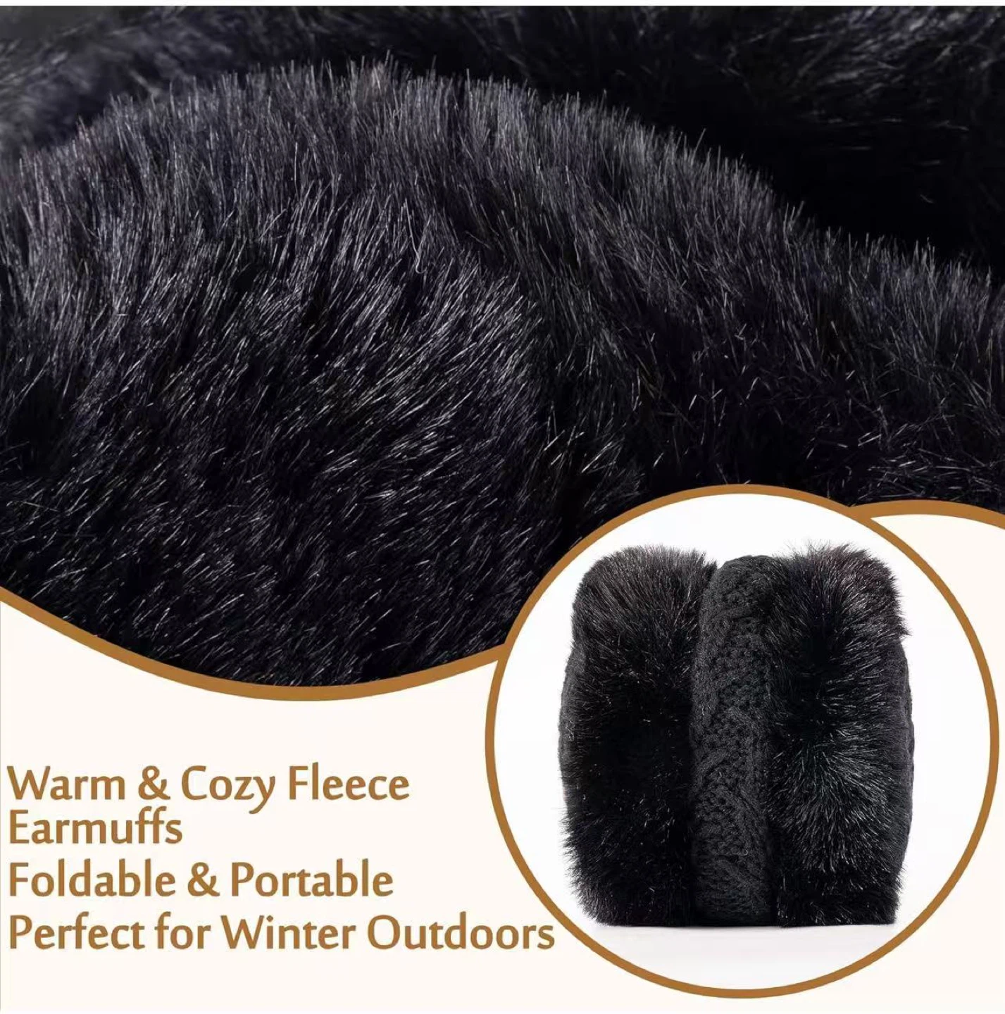 Black Fleece Earmuffs - New - photo 5