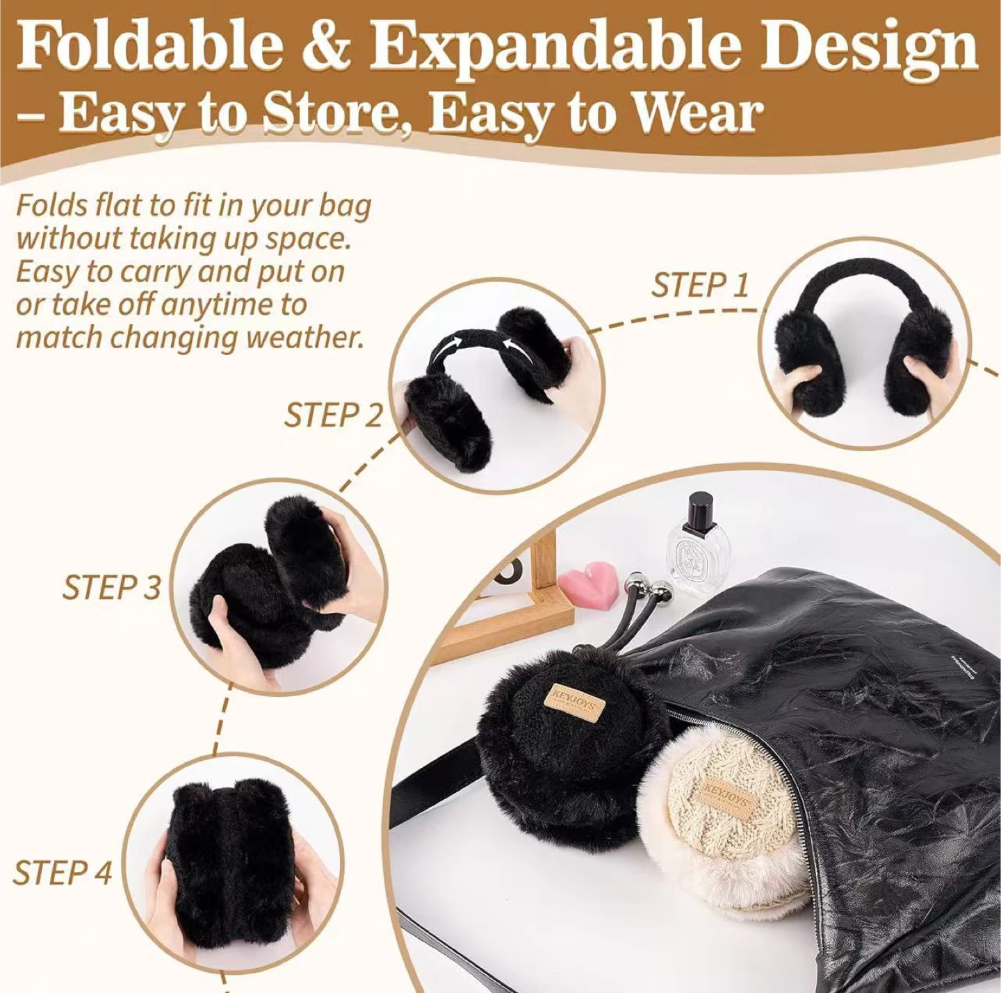 Black Fleece Earmuffs - New - photo 4