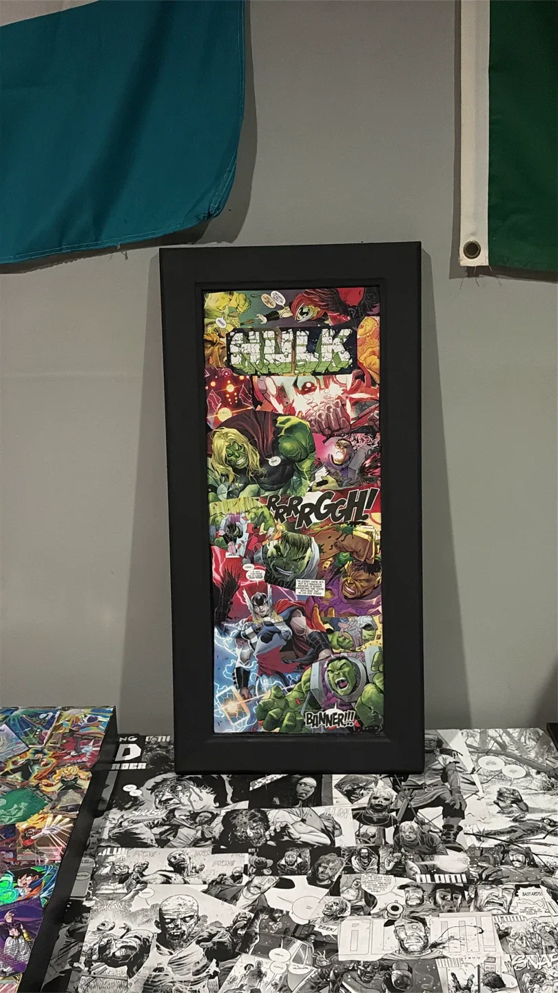 Framed Hulk Comic Art thumbnail