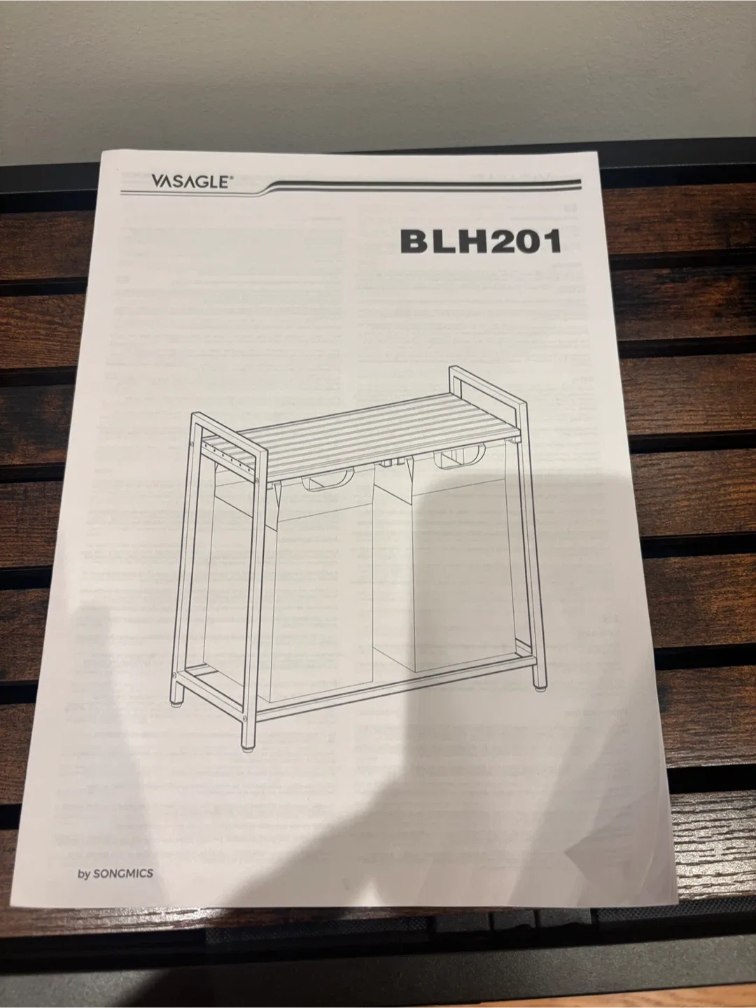 Double Laundry Hamper Sorter- Grey and white image indicator(4)