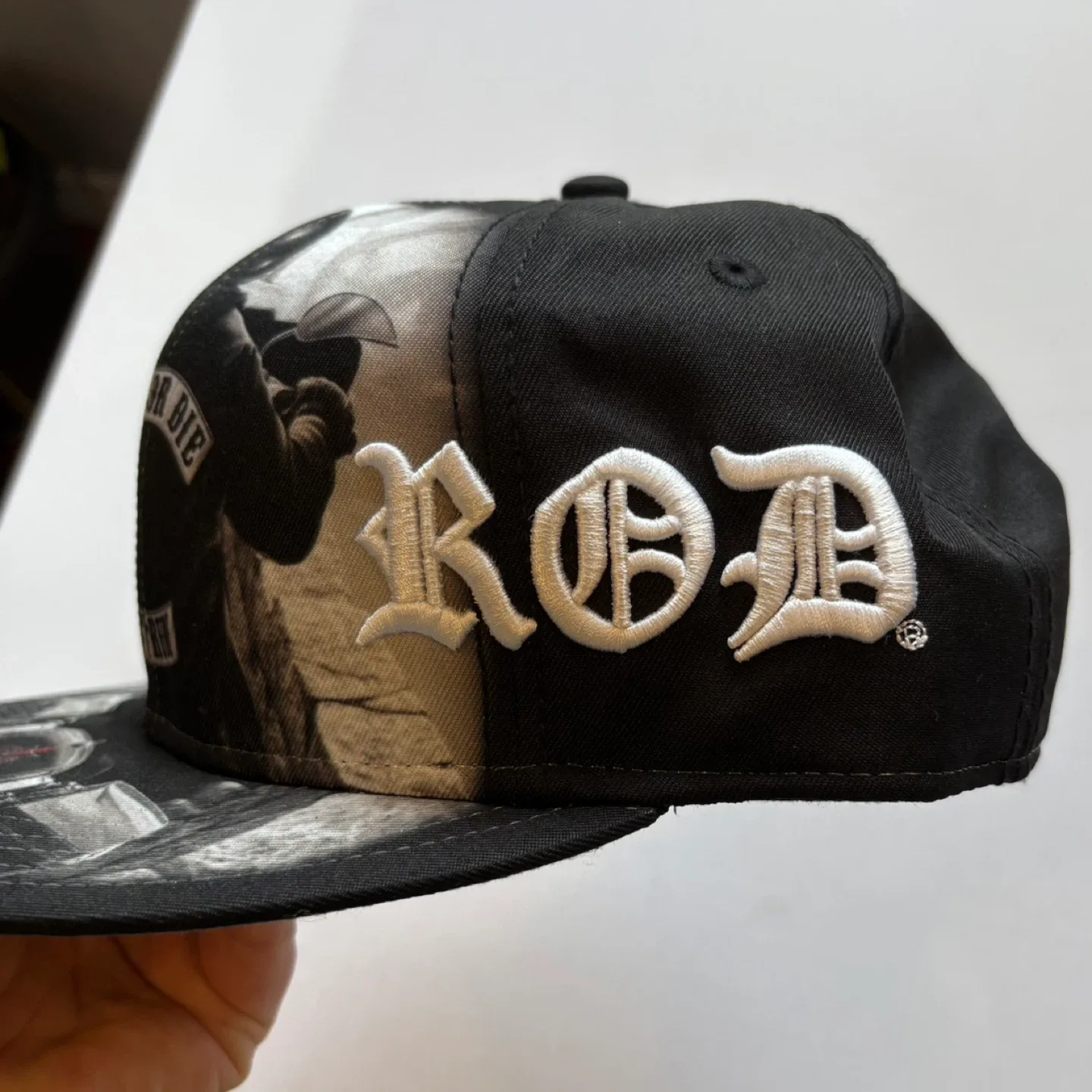 Ride Or Die Snapback Hat Motorcycle Biker Graphic Flat Bill image indicator(4)