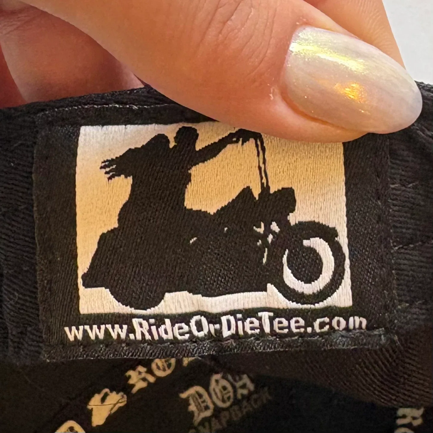 Ride Or Die Snapback Hat Motorcycle Biker Graphic Flat Bill image indicator(8)