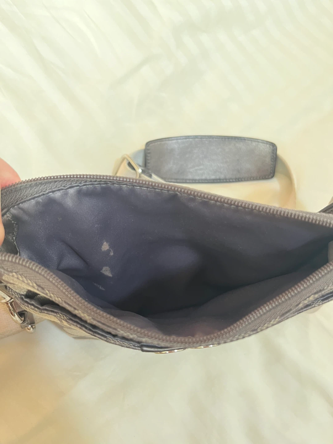 Coach Gray and Silver Cross Body Bag - photo 4