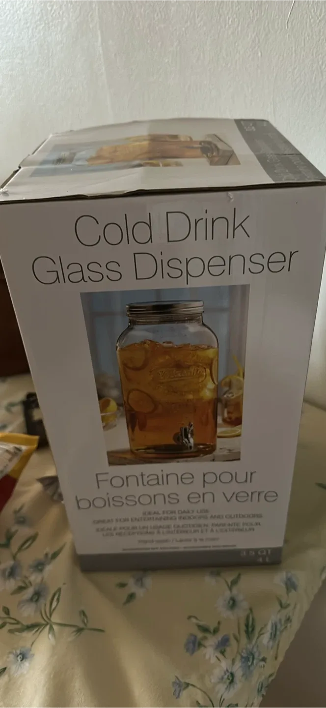 Mason Glass Jar Reusable Drink Dispenser - 4L image indicator(2)