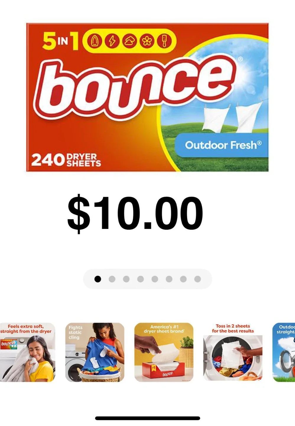 Charmin Essentials Mega Roll 6-Pack image indicator(9)