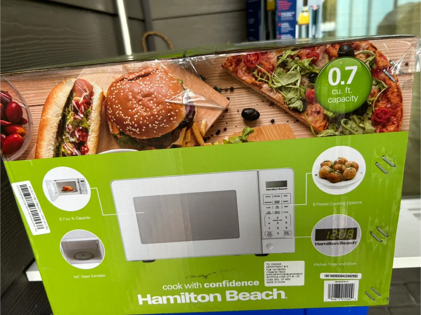 🥕New Hamilton Beach 0.7 cu ft Microwave Oven image indicator(2)
