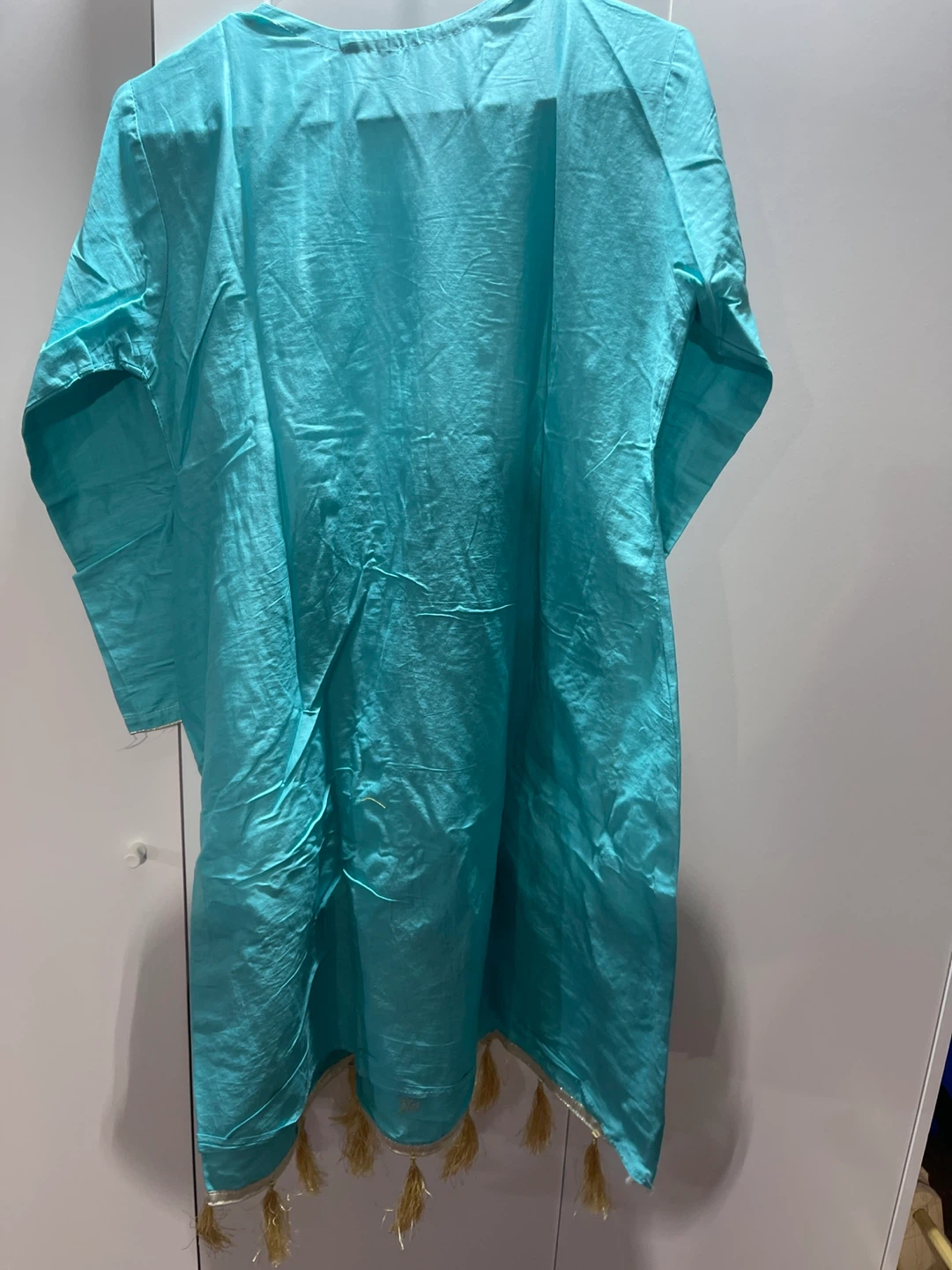 Ladies' Blue Embroidered Kurti Set - photo 5