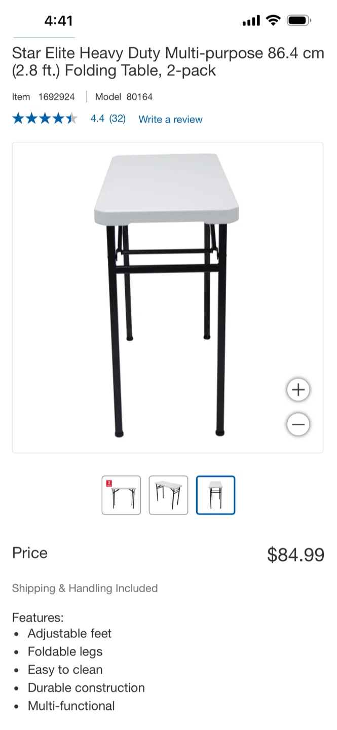 Folding Table - photo 2