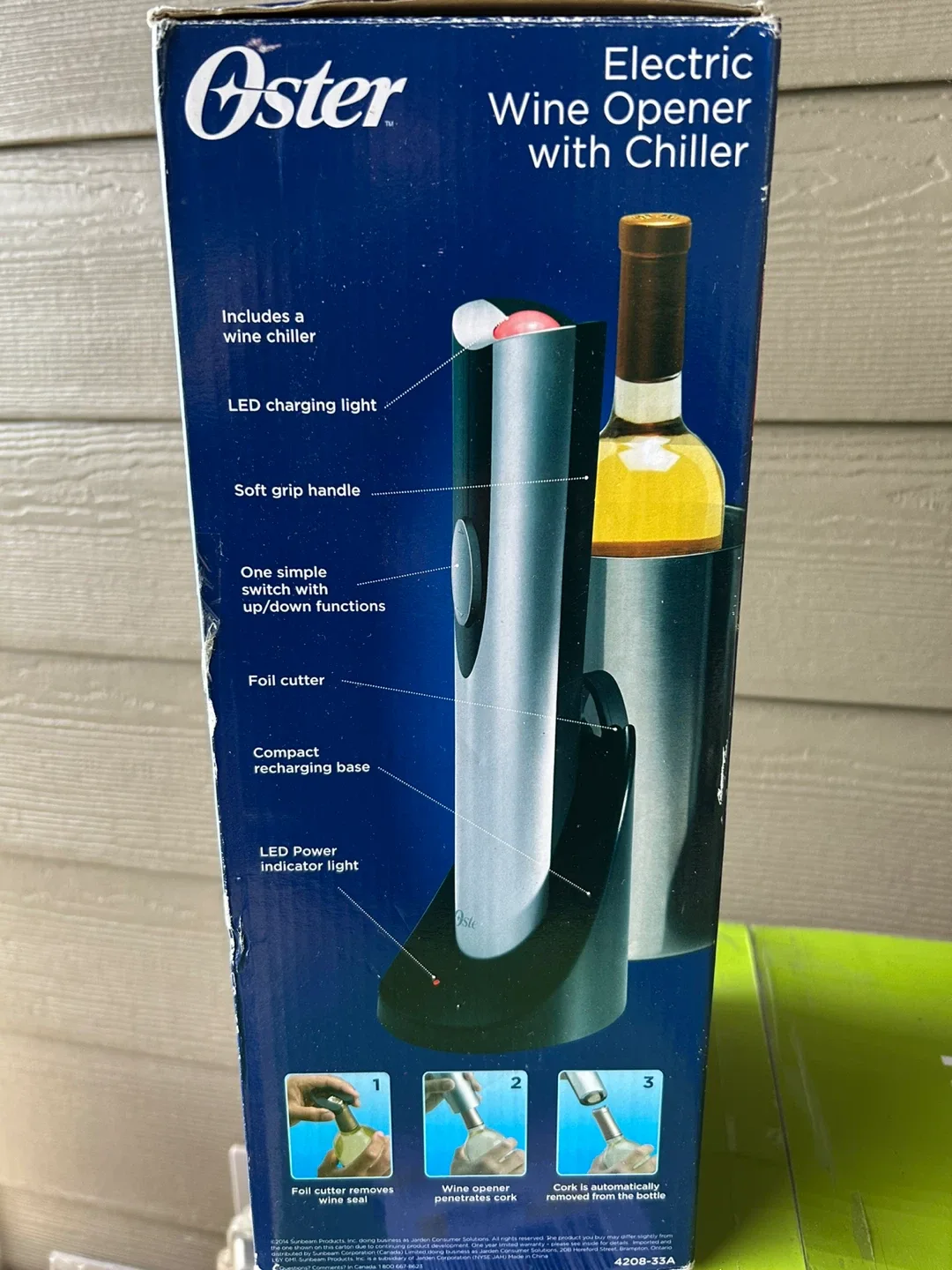 🥕Oster Electric Wine Opener with Chiller image indicator(2)